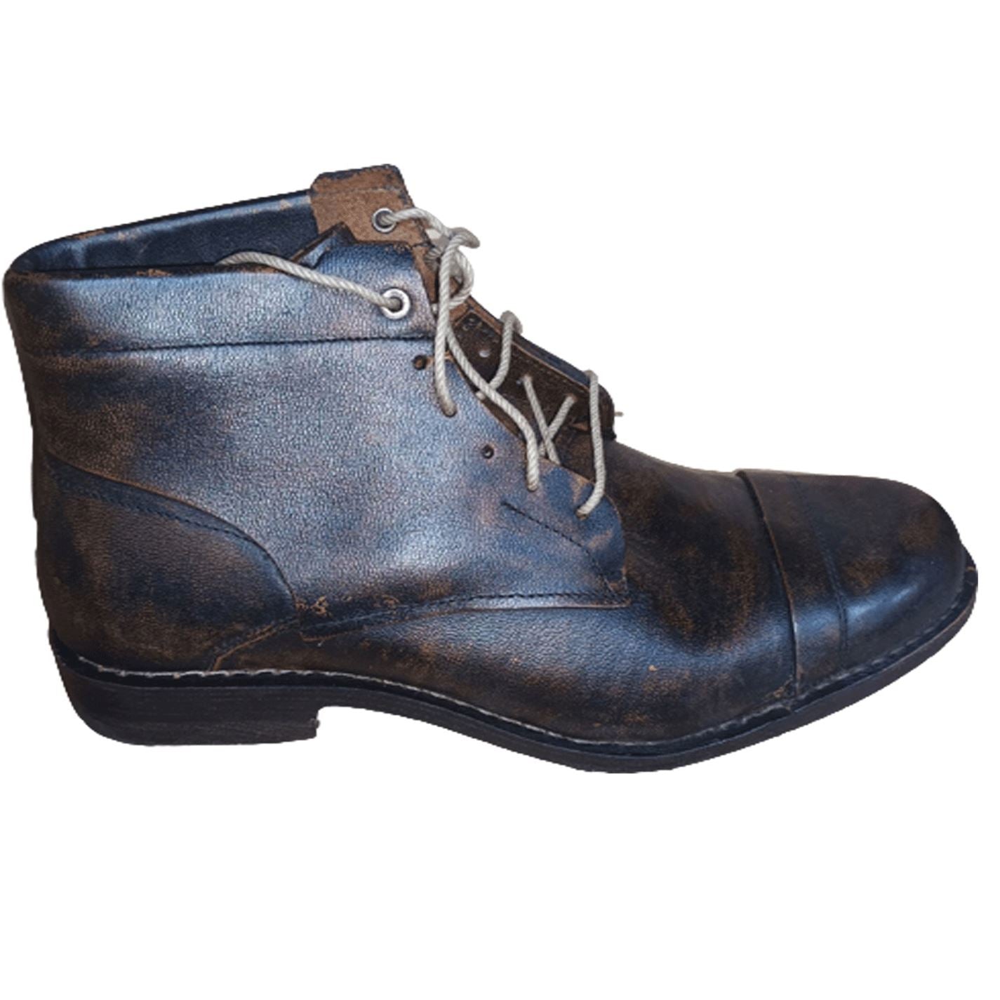 Timberland Mens Cap Toe Chukka Leather Boots Black/Brown