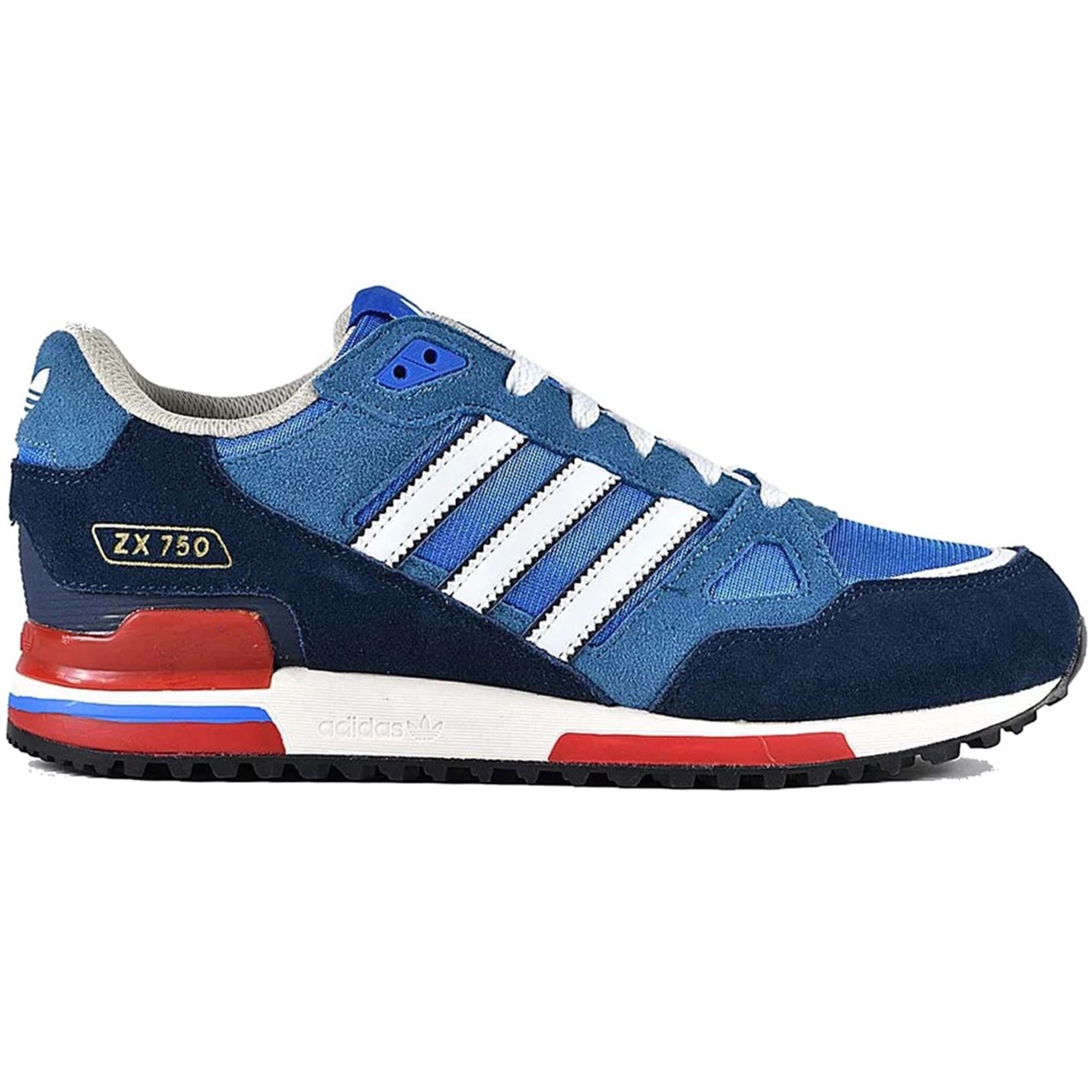 adidas Originals ZX 750 Mens Athleisure Trainers Blue Navy