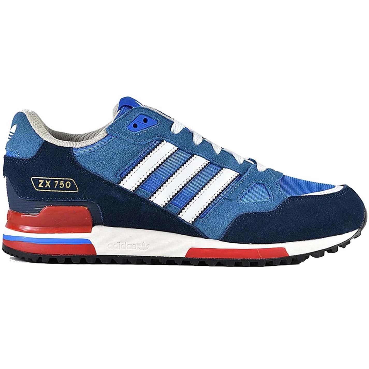 adidas Originals ZX 750 Mens Athleisure Trainers Blue Navy