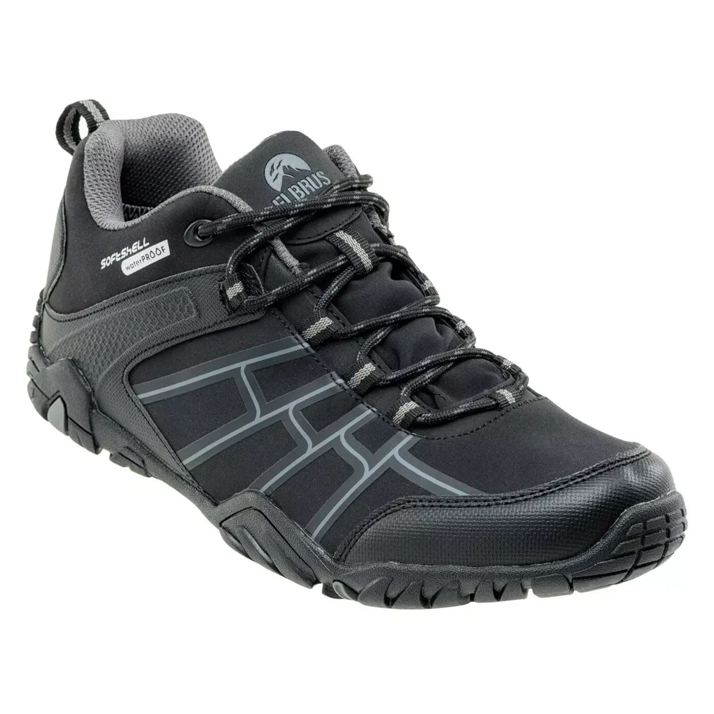 Elbrus Mens Rimley Trekking Shoes Black/Grey