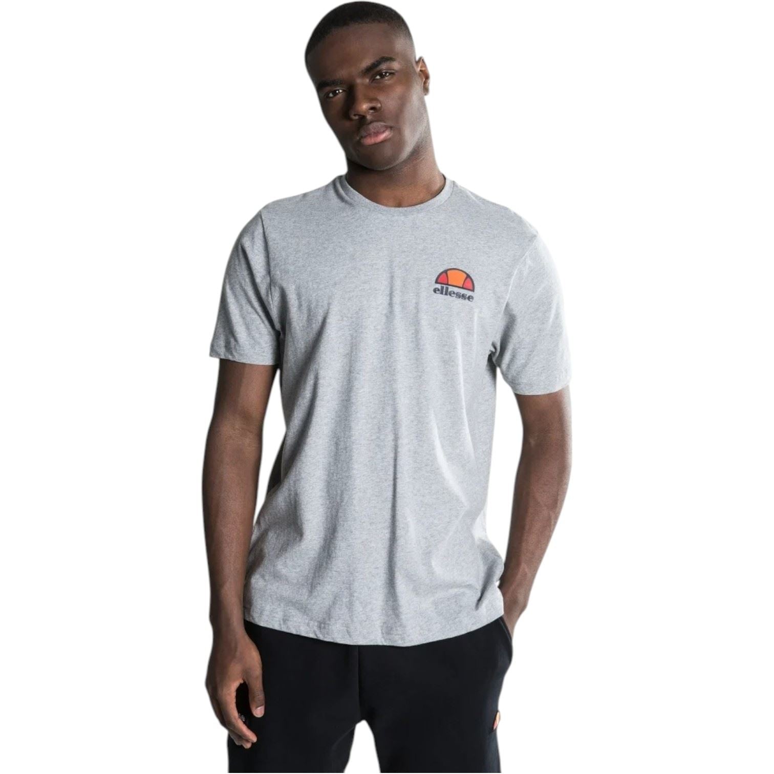 Ellesse Mens Canaletto Logo T-Shirt Grey
