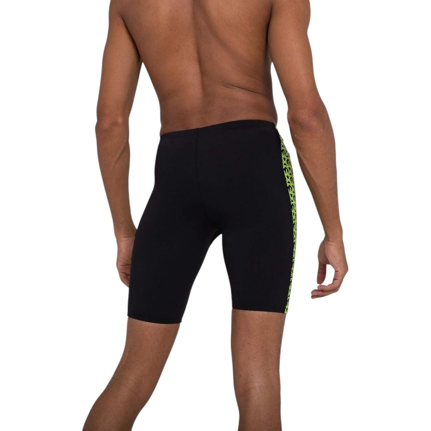 Speedo Mens Boomstar Splice Jammer Swim Shorts Black/Yellow