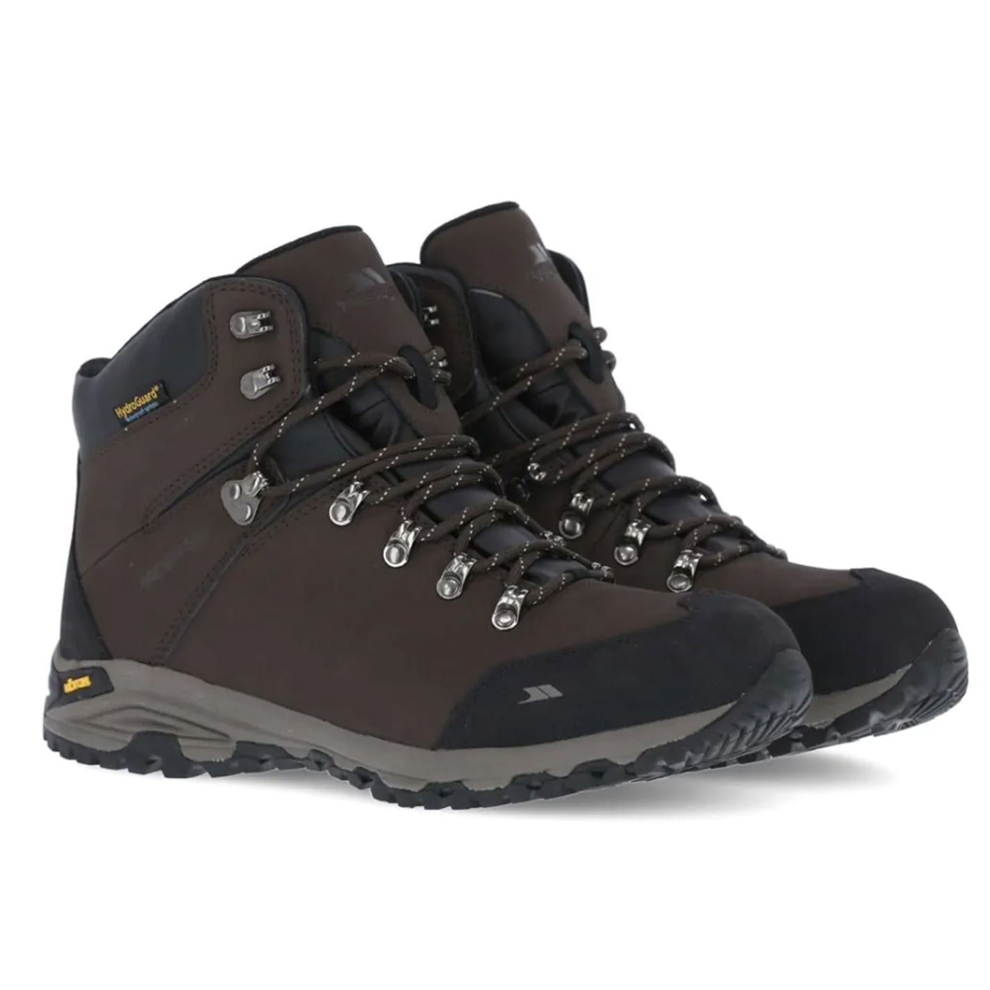 Trespass Mens Vibram Walking Boots Brown