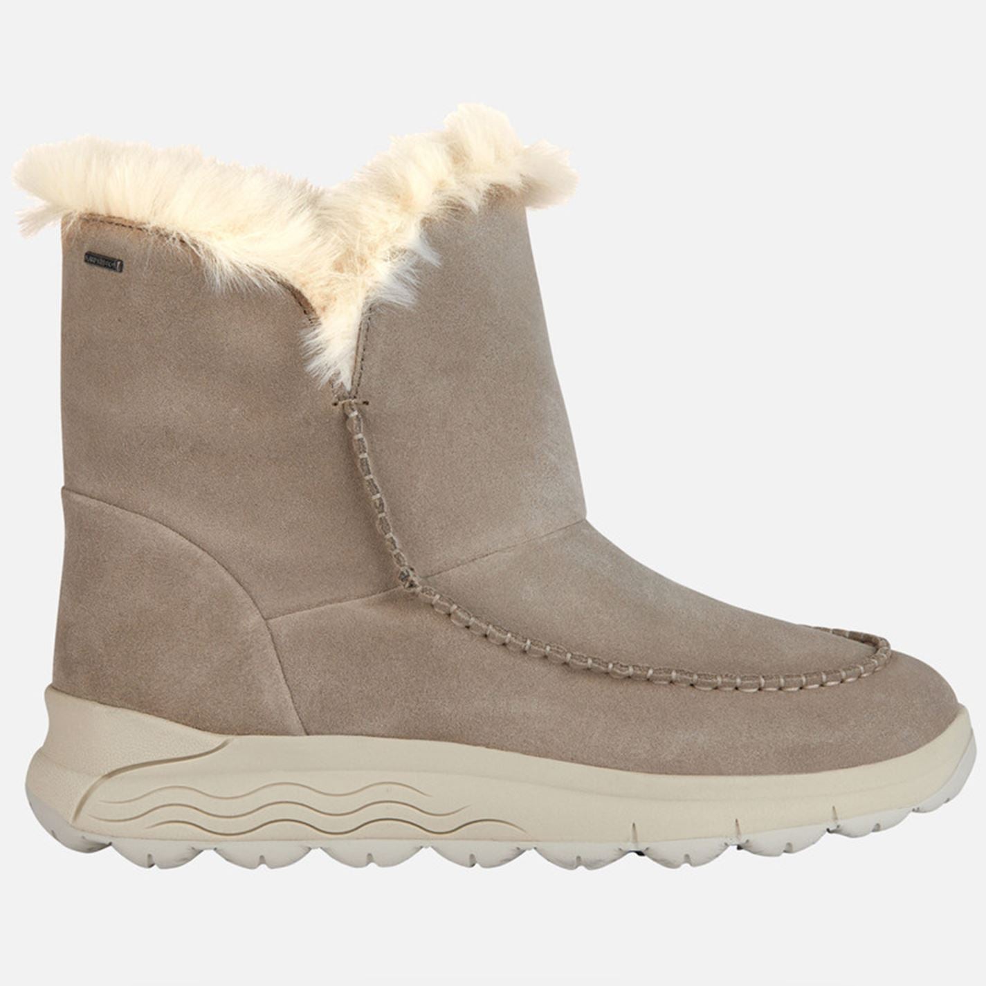 Geox Womens Spherica 4x4 ABX Winter Walking Boots Brown