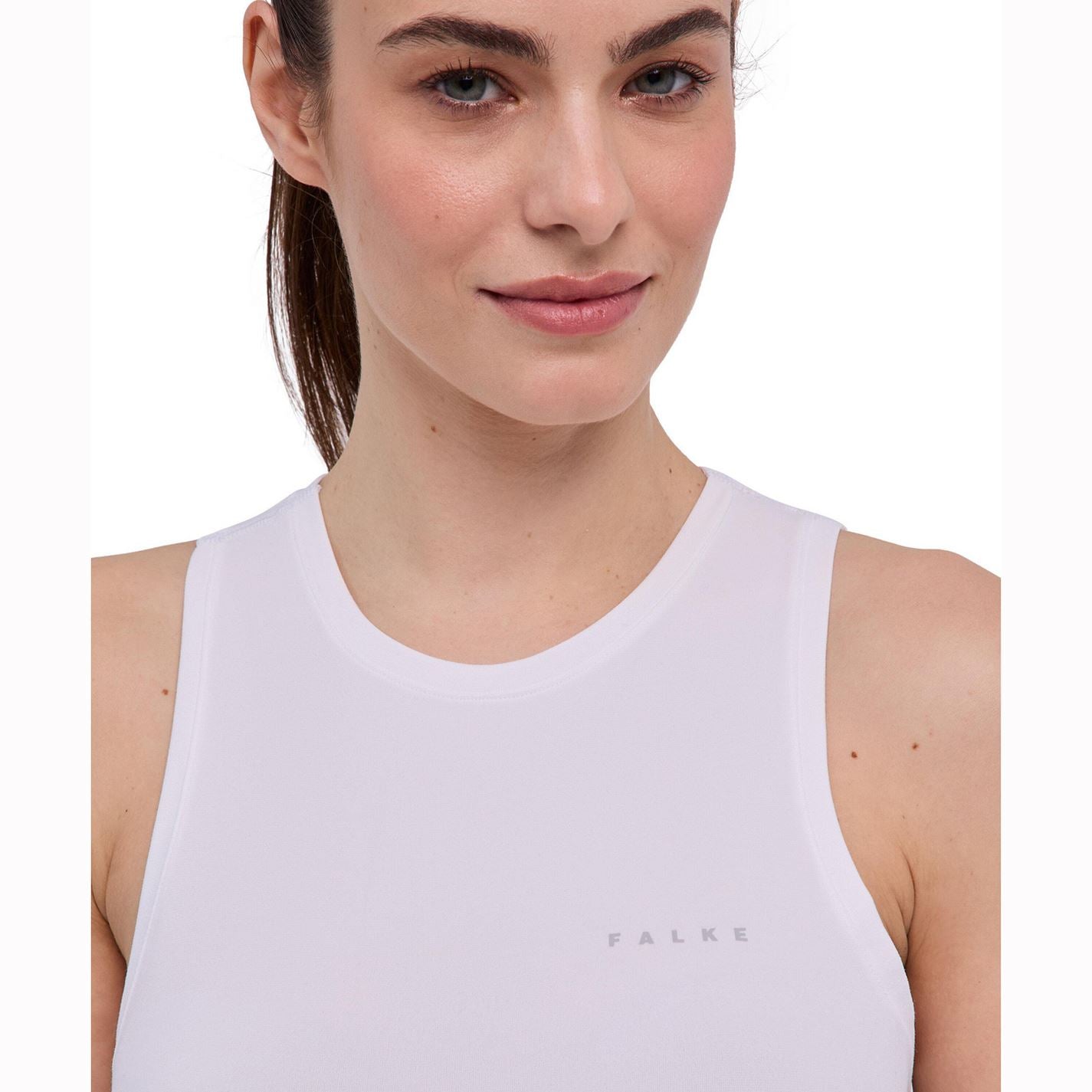 Falke Womens Warm Thermal Base Layer Vest White UK 6 Euro XS
