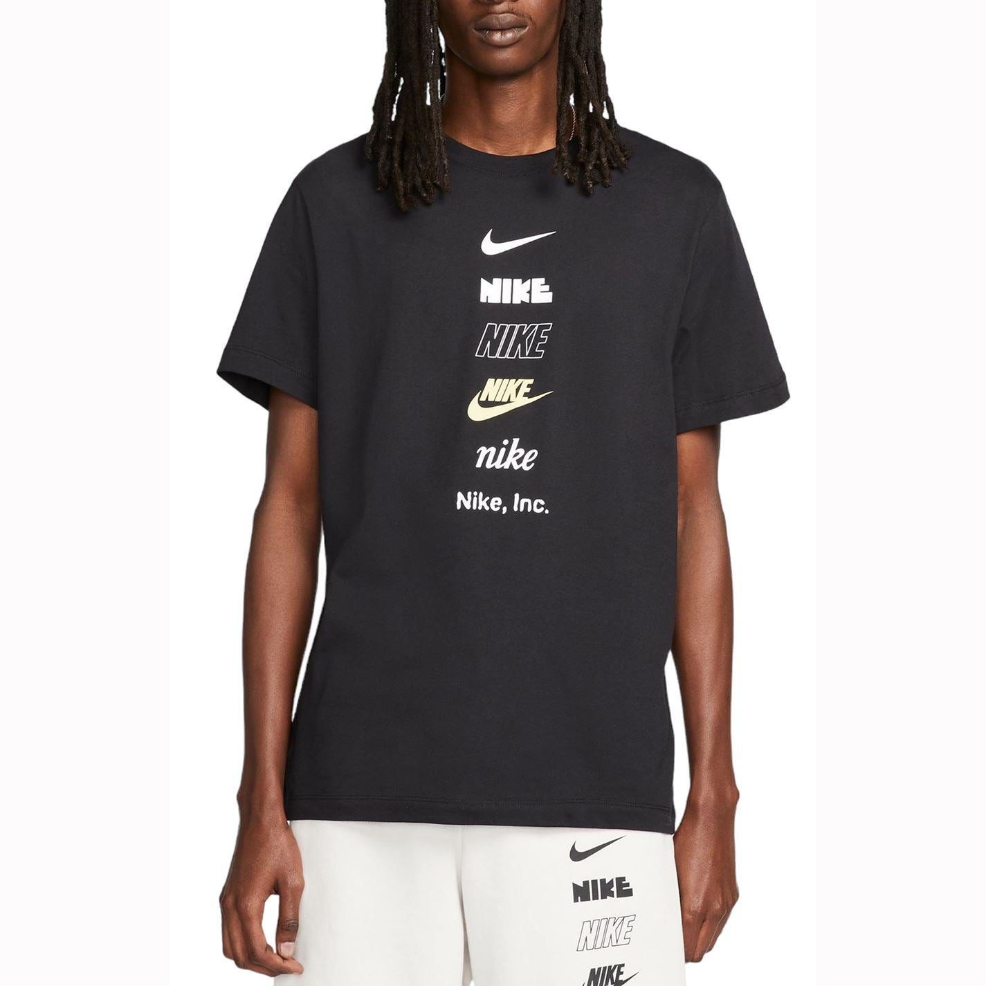 Nike Mens Multi Stack Club T-Shirt Black