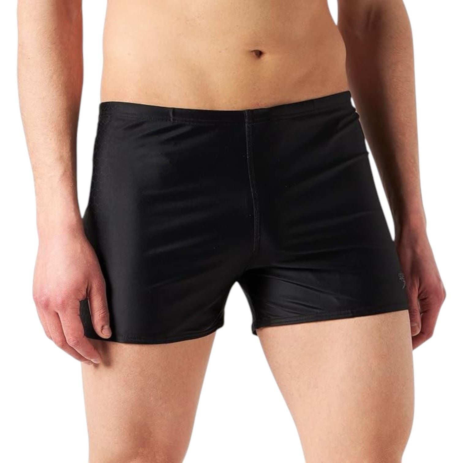 Speedo Endurance+ Mens Placement Aquashort Black/Grey