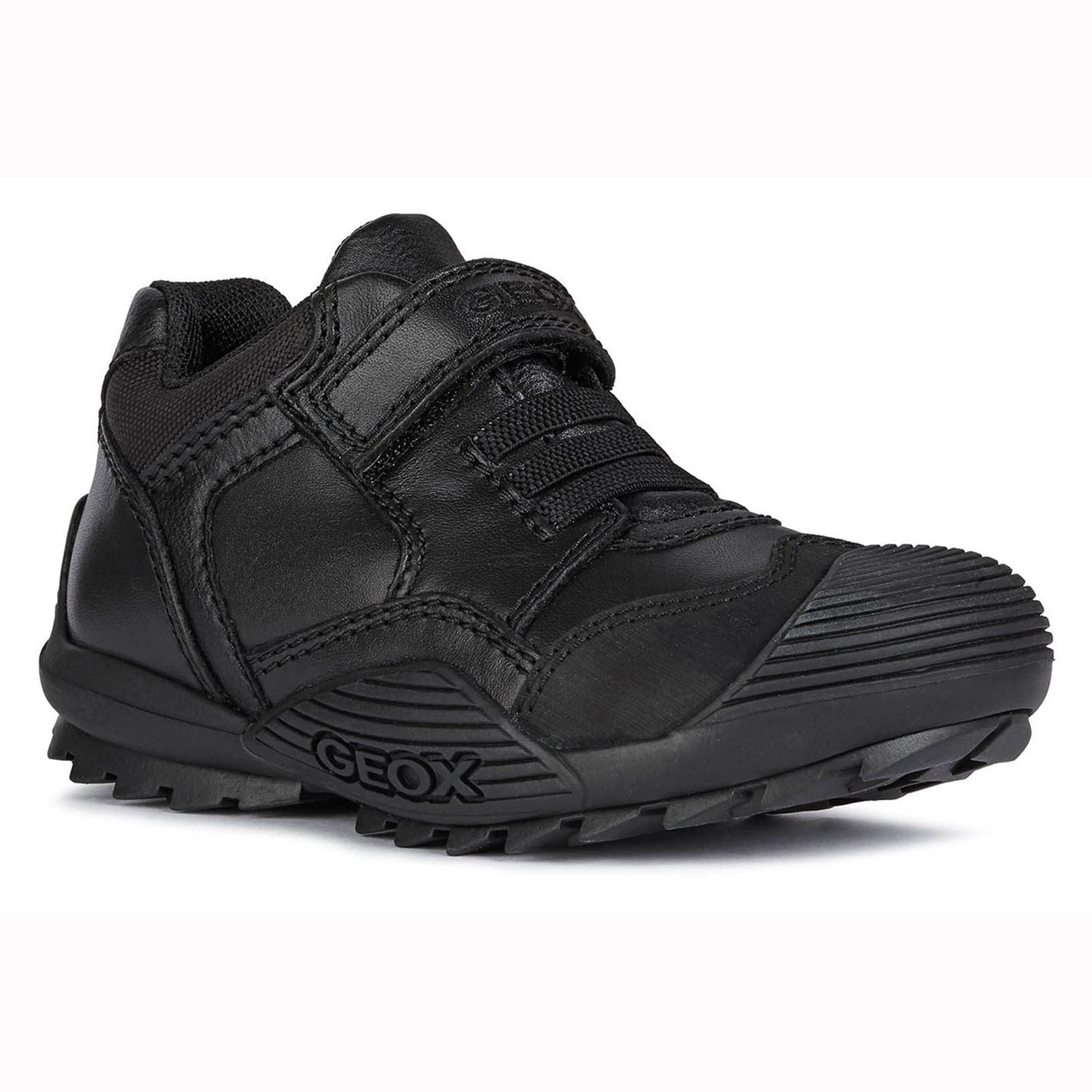 Geox Boys Savage B Leather School Shoes Black UK 7.5 Euro 25