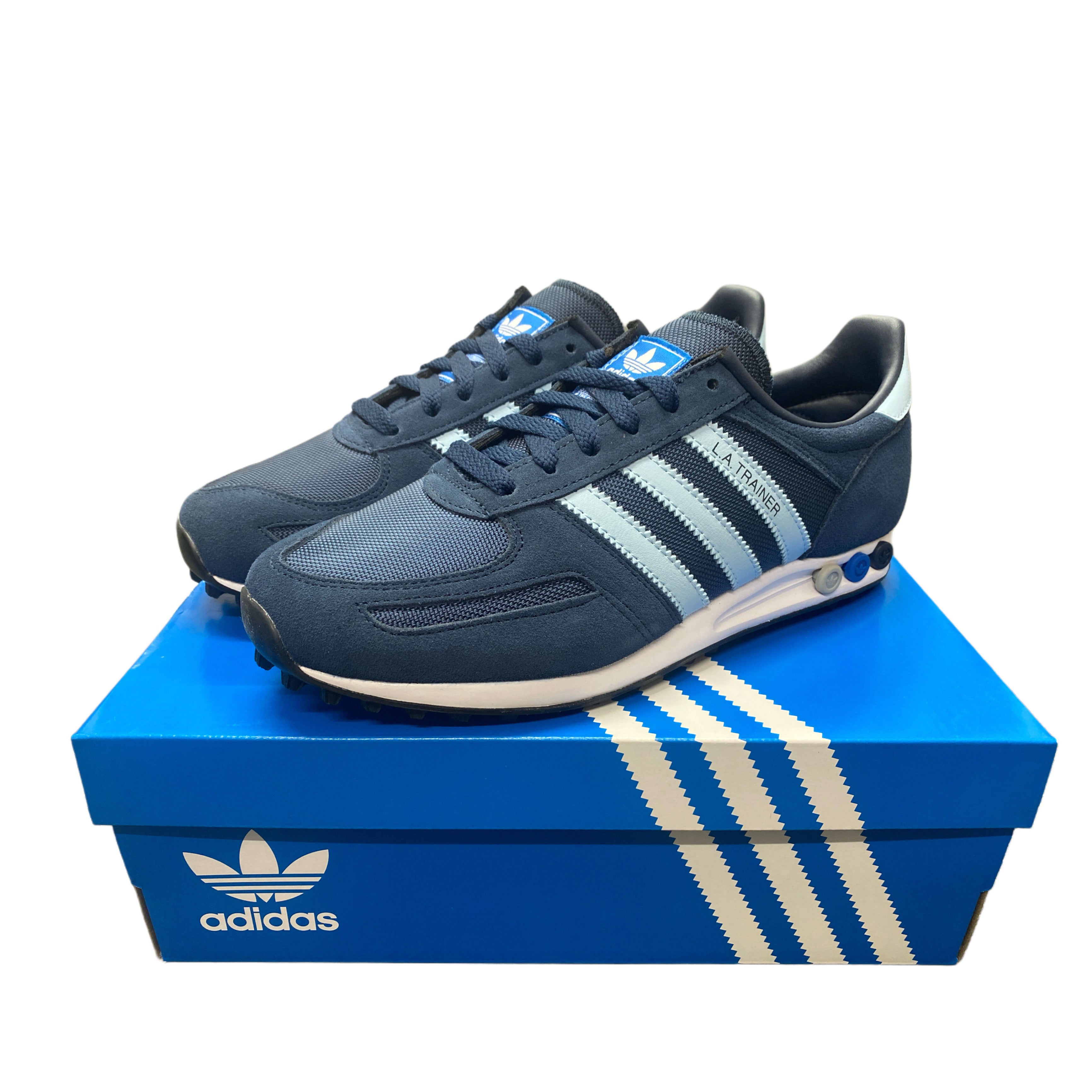 Adidas Mens LA Originals Trainers Navy/Sky Blue