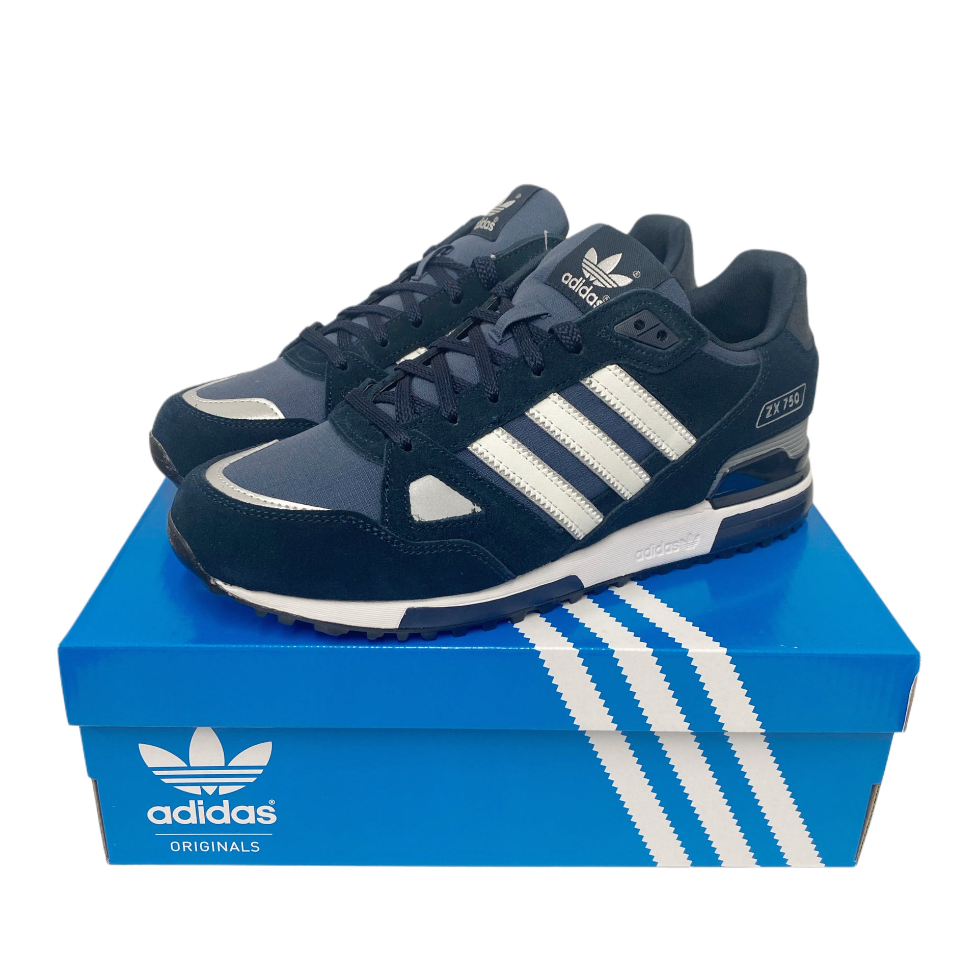 Adidas Originals ZX 750 Mens Trainers Navy – FastTrackFootwear.com