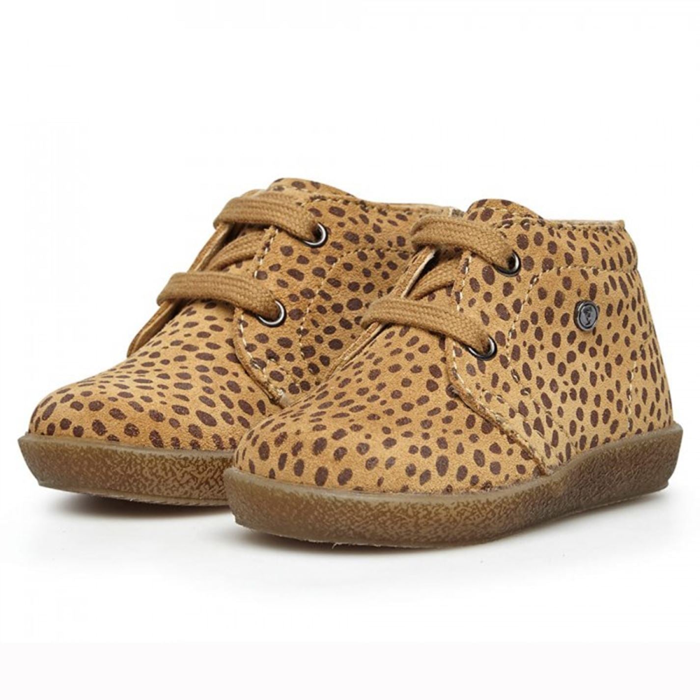Falcotto Infant Girls Conte Animal Print Shoes Tan UK 4.5 Euro 21