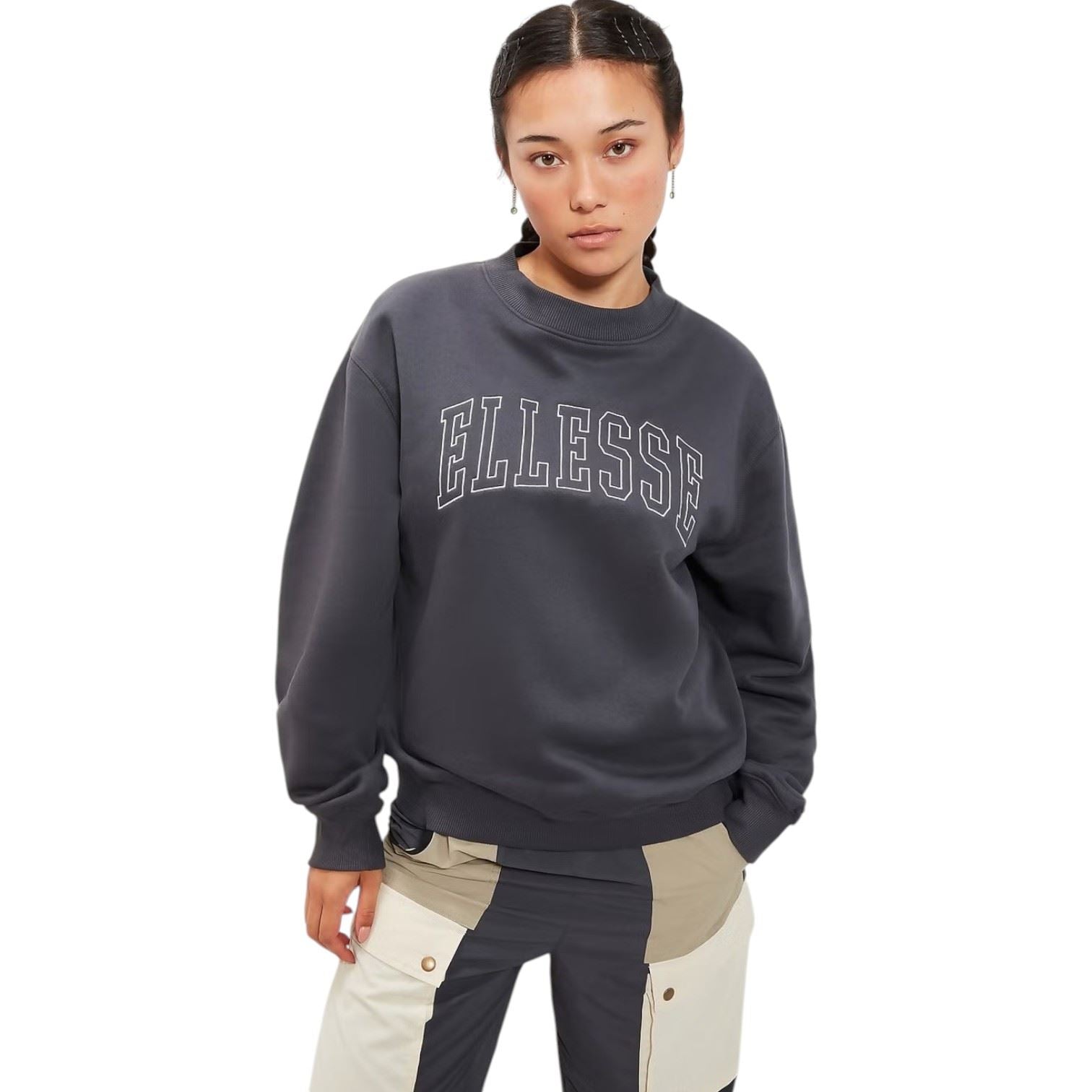Ellesse Womens Eoardo Sweatshirt Dark Grey