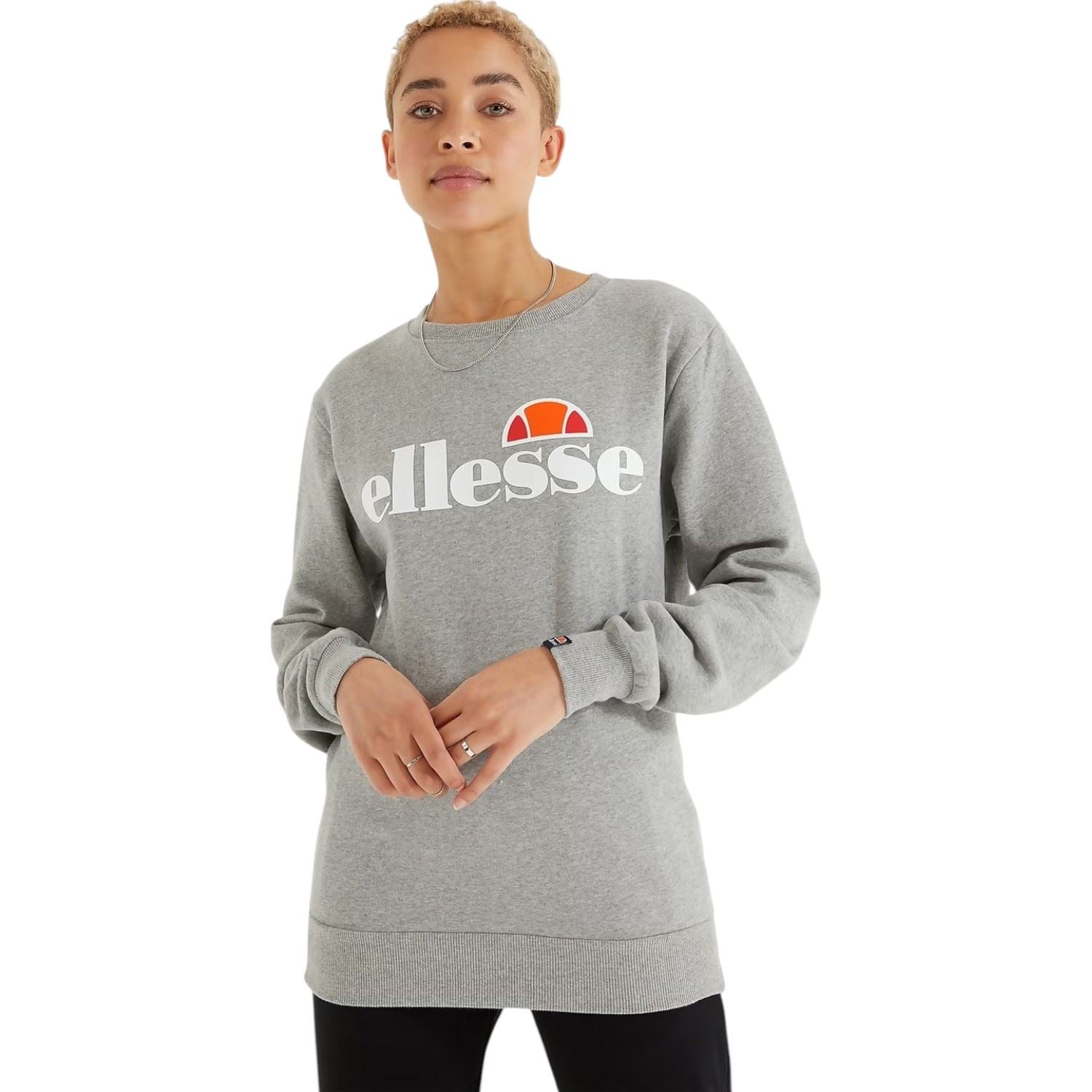Ellesse Womens Agata Logo Crew Neck Sweatshirt